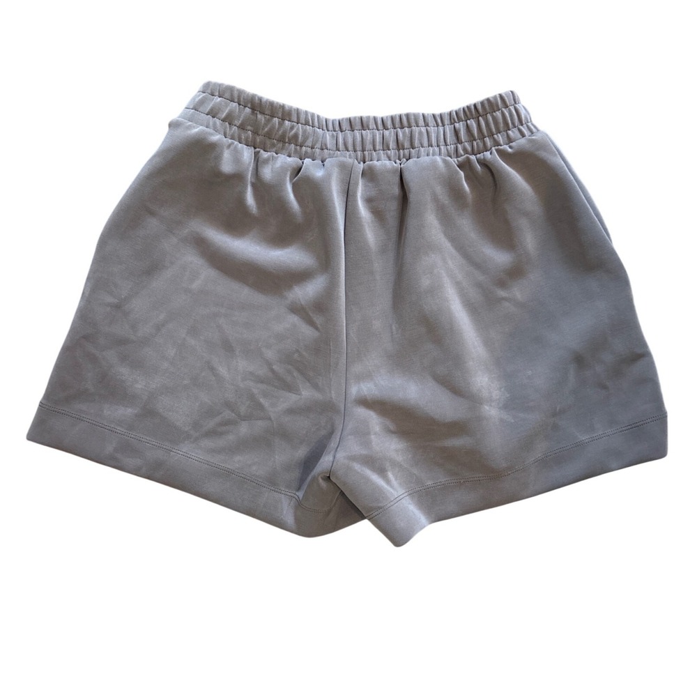 A New Day Womens High-Rise Gray/Taupe Elastic Waist Shorts Side Pockets Small - Picture 5 of 8